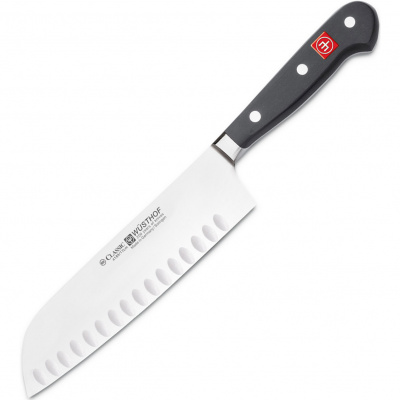Nóż Santoku z zagłębieniami 17 cm Wusthof Classic W-1040131317