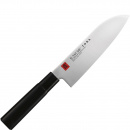 Nóż stalowy Santoku Tora 16,5 cm rękojeść z czarnej magnolii Kasumi K-36841