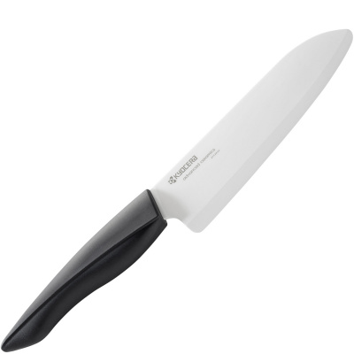 Nóż szefa kuchni Santoku Kyocera Shin 16 cm FZ-160WH-BK