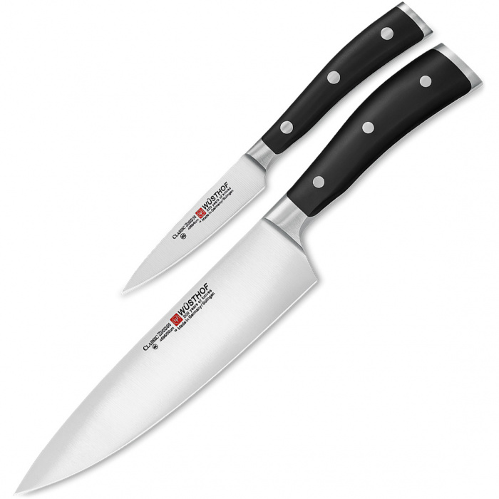 Noże - szefa kuchni 20 cm i do warzyw 9 cm Wusthof Classic Ikon