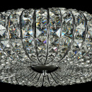 Okrągła lampa sufitowa z kryształów Broche Maytoni Classic DIA902-06-N