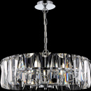 Okrągła, szklana lampa wisząca Puntes Maytoni MOD043PL-06CH