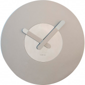 Okrągły zegar ścienny In Touch Nextime srebrny 3189 ZI