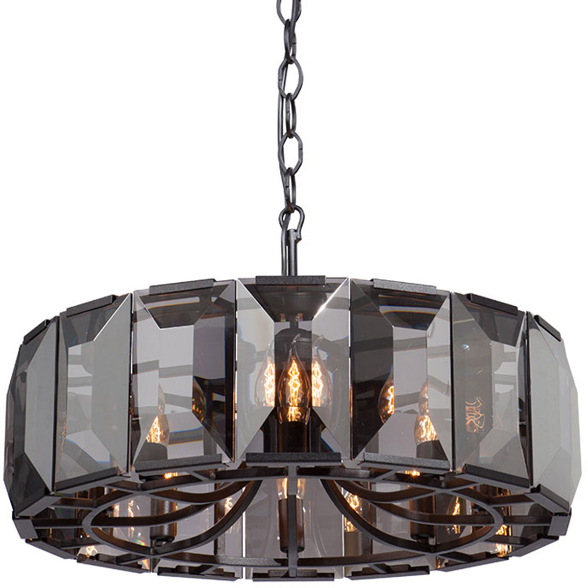 podłączenie żyrandola - duży żyrandol 8 żarówek