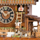Oryginalny ręcznie robiony zegar z kukułką w Schwarzwaldzie Hones 43 cm HS-86210T