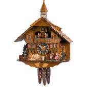 Oryginalny zegar z tancerzami i kukułką Hones 40 cm HS-638T