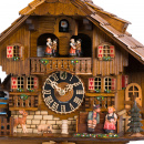 Oryginalny zegar z tancerzami i kukułką Hones 40 cm HS-638T