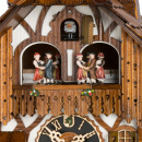 Oryginalny zegar z tancerzami, kołem młyńskim i kukułką Hones 28 cm HS-678T