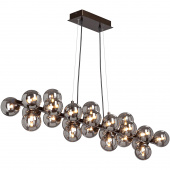 Oświetlenie wiszące kule bursztynowe na prostej podstawie Vitaluce VE4866-7/23S