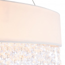 Owalna lampa wisząca z kryształowymi zawieszkami Manfred Maytoni Modern MOD600PL-09W