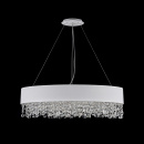 Owalna lampa wisząca z kryształowymi zawieszkami Manfred Maytoni Modern MOD600PL-09W