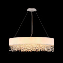 Owalna lampa wisząca z kryształowymi zawieszkami Manfred Maytoni Modern MOD600PL-09W