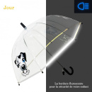 Parasol dziecięcy Pies, odblaskowa obwódka Smati Paris UBUL3469P