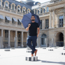 Parasol granatowy, składany Smati Paris USA21888