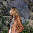 Parasol przezroczysty z dużą czaszą - kopułą Smati Paris UBUL1602