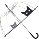 Parasol transparentny, dzwonkowy, Kot Smati Paris UBUL2499