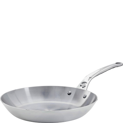 Patelnia 24 cm żelazo pokryte woskiem pszczelim de Buyer Mineral B Bois Pro D-5680-24