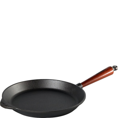 Patelnia do smażenia z drewnianą rączką Natural Skeppshult 28cm 0280T