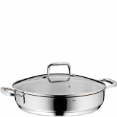 Patelnia stalowa do serwowania z pokrywą 28 cm Flavoria Kela KE-10186