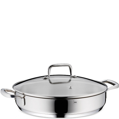 Patelnia stalowa do serwowania z pokrywą 28 cm Flavoria Kela KE-10186