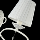 Perłowy kinkiet z kryształem Passarinho Maytoni Classic ARM001-01-W