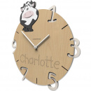 Personalizowany zegar ścienny dla dzieci Krowa CalleaDesign 57-10-6