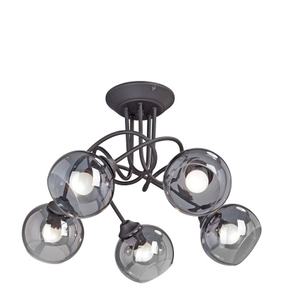 Pięcioramienna lampa sufitowa, metalowe ramiona Vitaluce VE4309-1/5PL