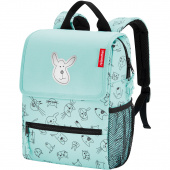 Plecak dla dzieci Backpack Kids Cats and Dogs Reisenthel miętowy RIE4062