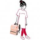 Plecak dla dzieci Backpack Kids Cats and Dogs Reisenthel rose RIE3064
