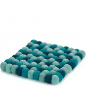 Podkładka pod gorące naczynia wełna owcza Lana Azzuro niebieska CI-469981