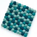 Podkładka pod gorące naczynia wełna owcza Lana Azzuro niebieska CI-469981