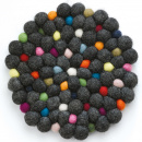 Podkładka wełniana pod gorące naczynia Lana Grigio czarna CI-469974