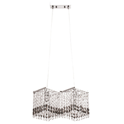 Podwójna lampa wisząca chrom i kryształy MW-LIGHT 464012002