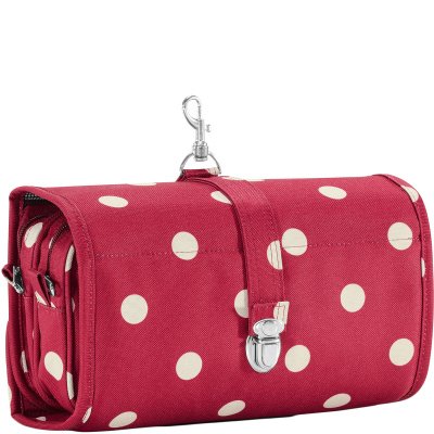 Pojemna kosmetyczka podróżna Reisenthel Wrapcosmetic Ruby dots RWB3014