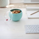 Pojemnik biurkowy mały okrągły turkusowy Mini Ball Wesco 223501-54