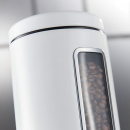 Pojemnik kuchenny czerwony, metalowy z okienkiem Classic Wesco 321206-02