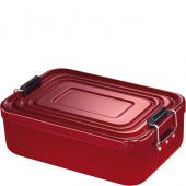 Pojemnik metalowy na lunch Retro z zatrzaskami Kuchenprofi czerwony KU-1001461418
