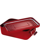 Pojemnik metalowy na lunch Retro z zatrzaskami Kuchenprofi czerwony KU-1001461418