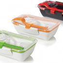 Pojemnik na lunch Bento Box Black Blum biało-pomarańczowy BT003