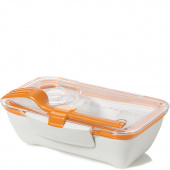 Pojemnik na lunch Bento Box Black Blum biało-pomarańczowy BT003