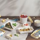 Pojemnik na lunch Bento Box Black Blum biało-żółty BT012