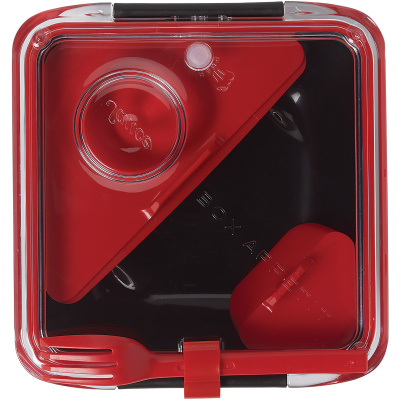 Pojemnik na lunch Box Appetit Black Blum czarno-czerwony BA004