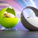 Pojemnik na pieczywo beżowy Superball Wesco 223101-23