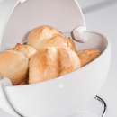 Pojemnik okrągły na pieczywo biały Superball Wesco 223101-01