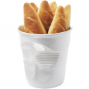 Pojemnik porcelanowy w formie gniecionego kubka 1 Litr Revol Froisses biały RV-641914-1