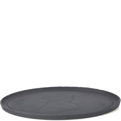 Półmisek do steków 35 cm, porcelanowa imitacja czarnego łupka Basalt Revol RV-654185-4