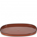 Półmisek owalny z rantem 35 x 21 cm Caractere Revol cynamonowy RV-652761-4