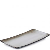 Półmisek porcelanowy na owoce morza 30x15 cm Revol Swell brązowy piasek RV-653539-6