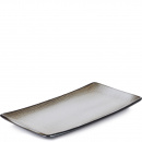 Półmisek porcelanowy na owoce morza 30x15 cm Revol Swell brązowy piasek RV-653539-6