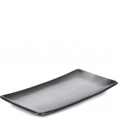 Półmisek porcelanowy na owoce morza 30x15 cm Revol Swell czarny piasek RV-653538-6